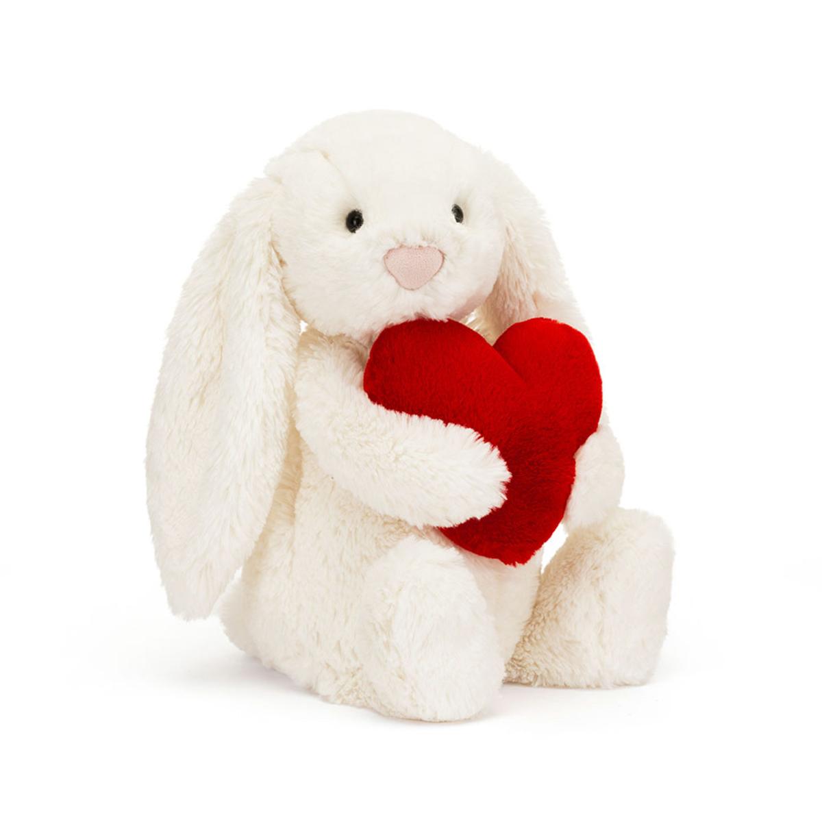 Bunnies | Bashful Red Love Heart Bunny Animals Bunnies